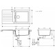 Hansgrohe Kitchen set, granite sink S520-F480 + tap Focus M41, black graphite-black matt (43358670)