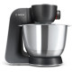 Bosch Kitchen machine, 1000W, metal bowl, metal + plastic body, 11 attachments, gray (MUM58M59)