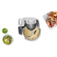 Bosch Kitchen machine, 1000W, metal bowl, metal + plastic body, 11 attachments, gray (MUM58M59)