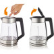 Gorenje Electric kettle, 1.7L, glass + metal, inox (K17TRG)
