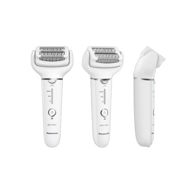 Panasonic Epilator, rechargeable, tweezers.-60, dry+wet, nozzles-2, case, white (ES-EY31-W520)