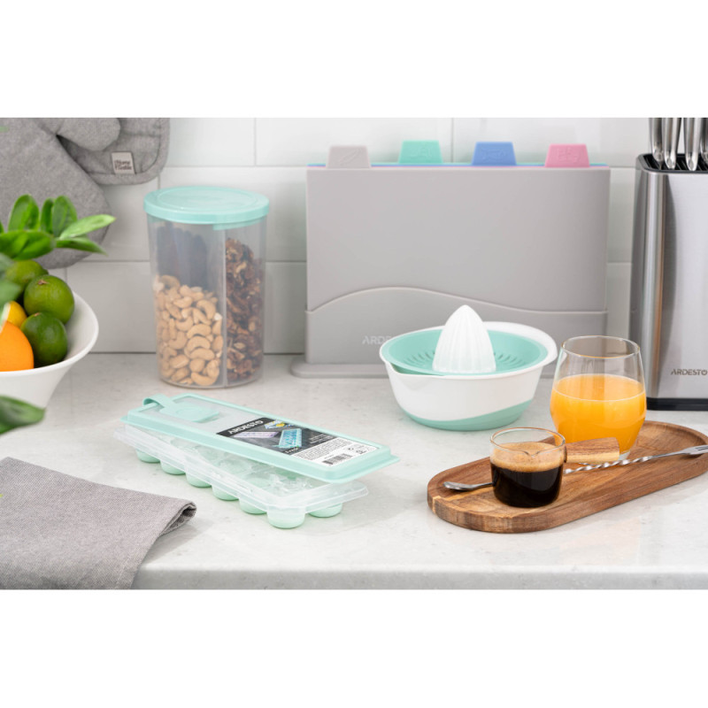 ARDESTO Ice-cube tray Fresh, with lid, tiffany, silicone, plastic (AR1104TP)