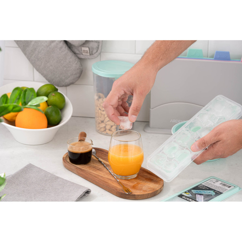 ARDESTO Ice-cube tray Fresh, with lid, tiffany, silicone, plastic (AR1104TP)