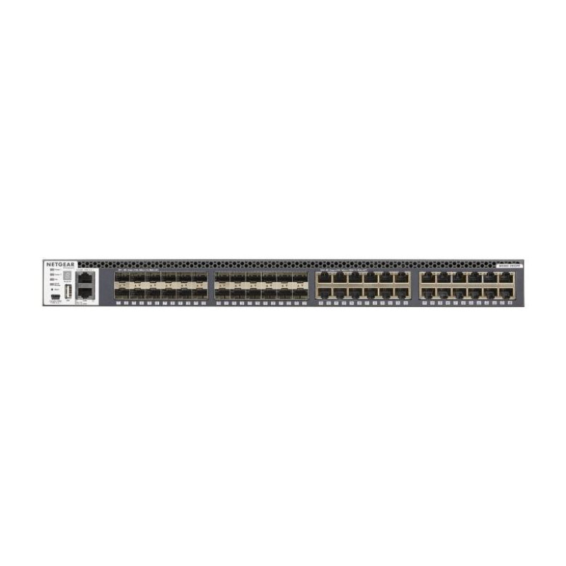 NETGEAR Коммутатор стекируемый M4300-24X24F (XSM4348S) 24xSFP+, 24x10GE, управляемый L3 (XSM4348S-100NES)
