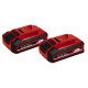 Einhell Аккумулятор Twinpack PXC Plus, 18В, 2х3А•ч, 1.23кг (4511631)