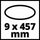 Einhell Набор шлифлент для TE-BF 18 Li, 9x457 мм, 35 шт (4419816)