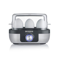 Beurer Яйцеварка Severin 420Вт, механічне керування, на 6 яєць, звуков., сигнал, пластик, сіро-чорний (EK3169)