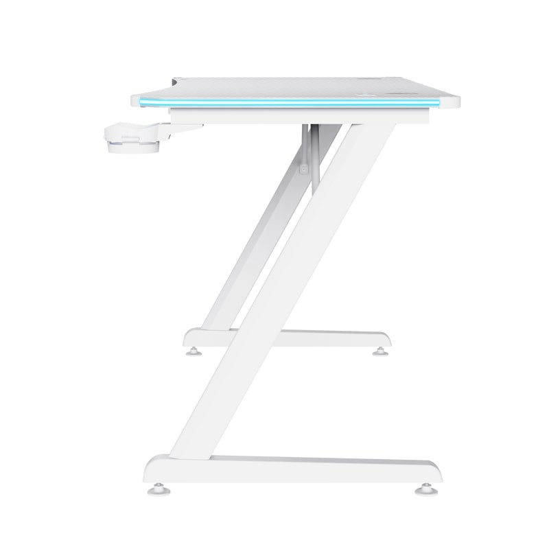 Trust Desk GXT 709W LUMINUS, (120х74см), RGB, white (25328_TRUST)