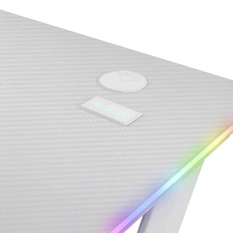 Trust Desk GXT 709W LUMINUS, (120х74см), RGB, white (25328_TRUST)