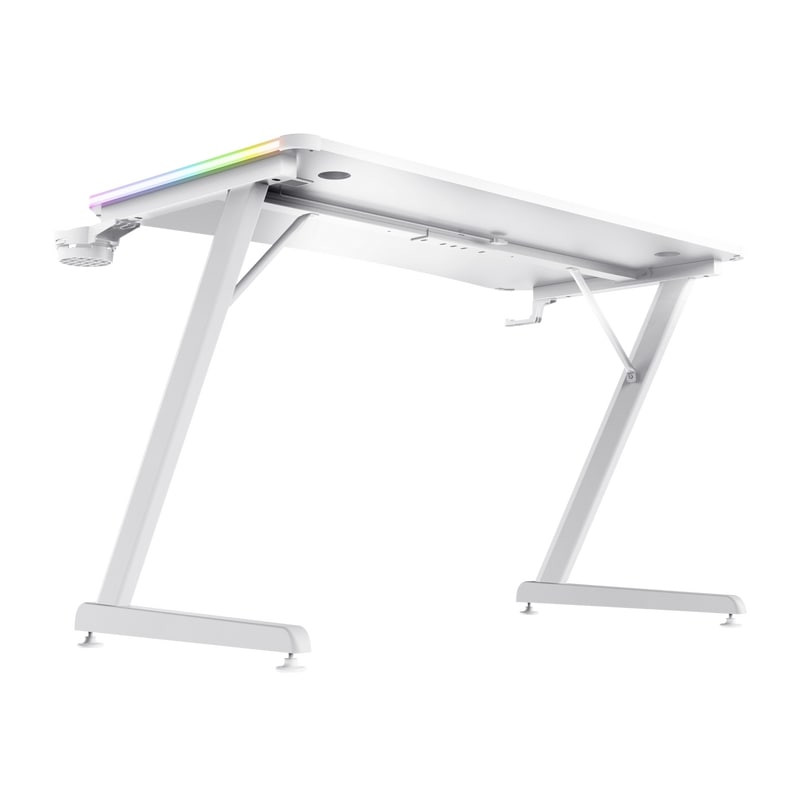 Trust Desk GXT 709W LUMINUS, (120х74см), RGB, white (25328_TRUST)