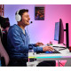 Trust Desk GXT 709W LUMINUS, (120х74см), RGB, white (25328_TRUST)