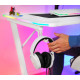 Trust Desk GXT 709W LUMINUS, (120х74см), RGB, white (25328_TRUST)