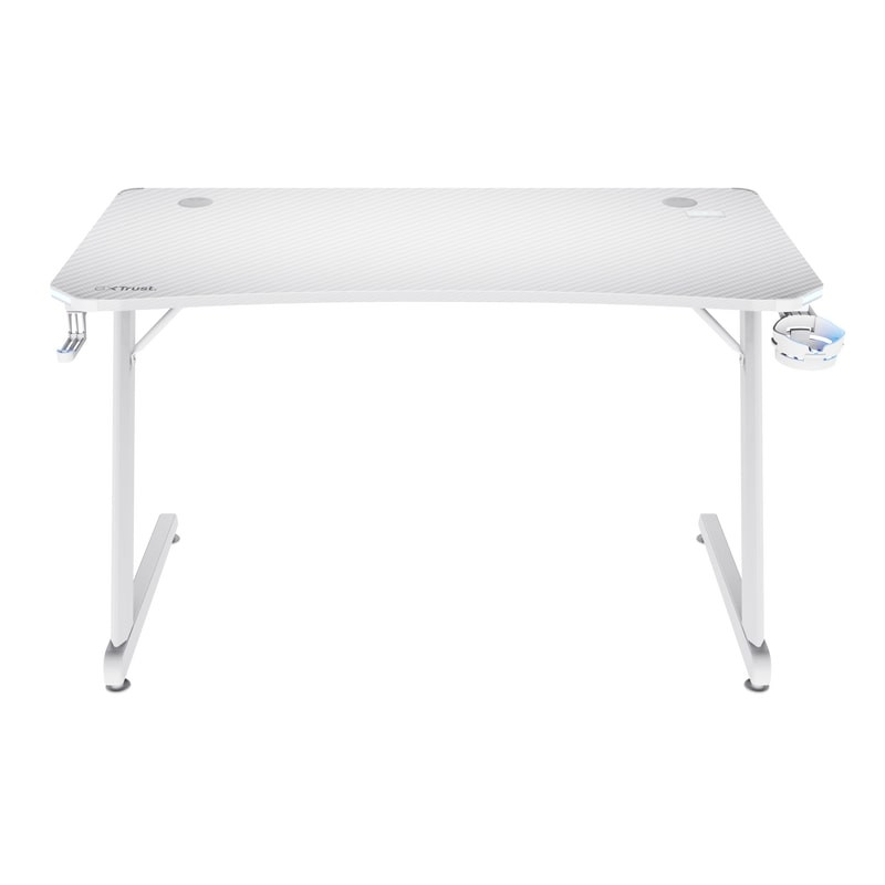 Trust Desk GXT 709W LUMINUS, (120х74см), RGB, white (25328_TRUST)
