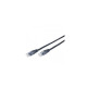 Патч-корд 0.5м, UTP, cat.5e, CCA, black Cablexpert (PP12-0.5M/BK)