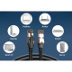 Digitus Патч-корд DIGITUS CAT 8.1 S-FTP, 1м, AWG 24/7, LSZH, черный (DK-1843-010)
