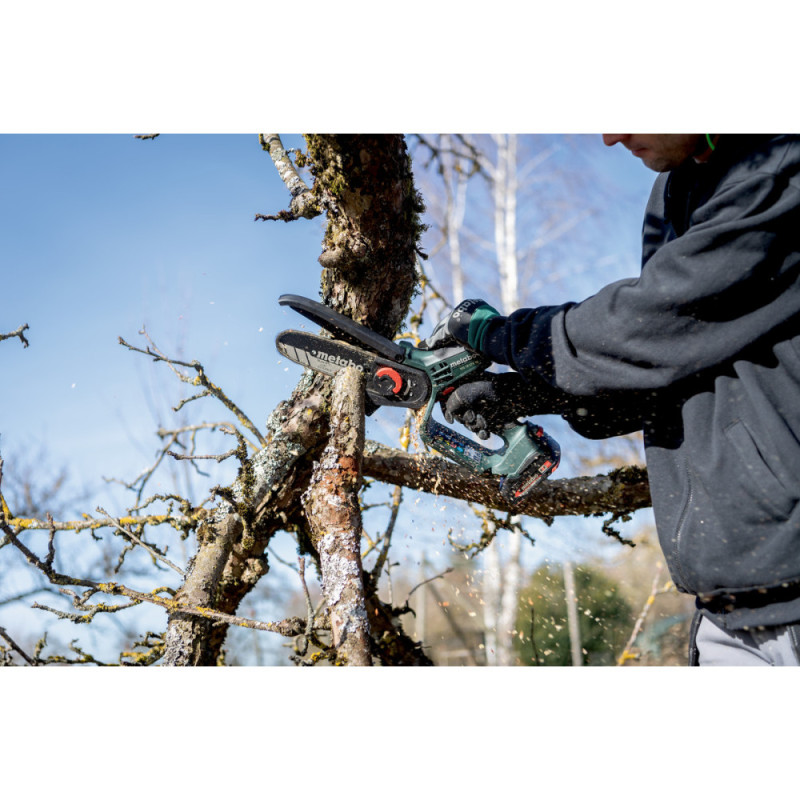 Metabo Пила ланцюгова акумуляторна MS 18 LTX 15 18В 1х2А·год шина 15см 5м/сек 2кг (600856500) Metabo Пила ланцюгова акумуляторна MS 18 LTX 15 18В 1х2А·год шина 15см 5м/сек 2кг (600856500)