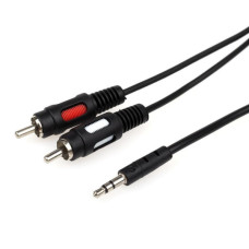 Кабель мультимедийный 3.5mm M to 2xRCA M 0.8m Atcom (10810)
