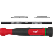Milwaukee Flat screwdriver, precision interchangeable double-ended screwdriver bits PH00, SL 0.23x1.5, PH0, SL 0.5x3.0, set of 4 pcs. (4932498175)