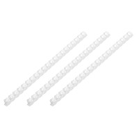 2E Plastic combs for the binder 32mm white 50pcs (2E-PL32-50WH)