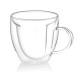 ARDESTO Double wall mug set with handle, 250ml, 2pcs, borosilicate glass, transparent (AR2625BHL)