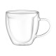 ARDESTO Double wall mug set with handle, 250ml, 2pcs, borosilicate glass, transparent (AR2625BHL)