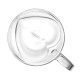 ARDESTO Double wall mug set with handle, 250ml, 2pcs, borosilicate glass, transparent (AR2625BHL)