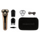 Remington electric shaver rotary, razor head-3, от сети, dry+wet, trimmer, black-brown (XR1795)