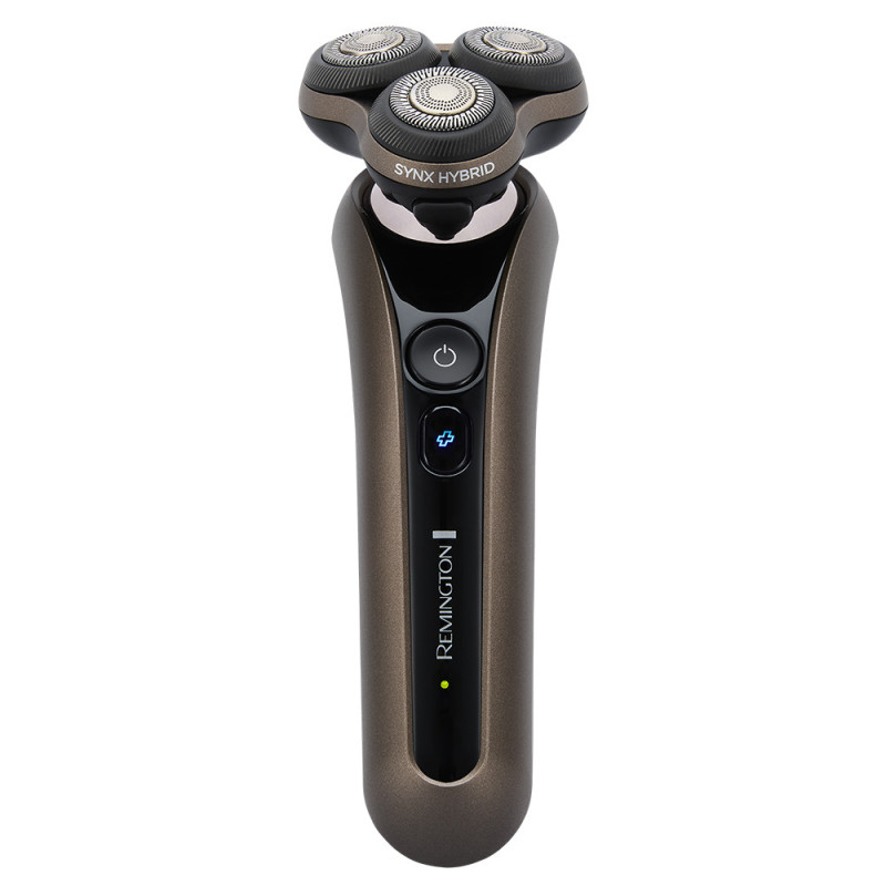 Remington electric shaver rotary, razor head-3, от сети, dry+wet, trimmer, black-brown (XR1795)