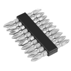 Tolsen double-sided bits, set of 10, PH2x65mm, steel S2 (20360)