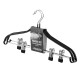 ARDESTO Hanger with Clothespin Set 42cm, 2pcs, metal, PVC, black (ARHC2802BC)