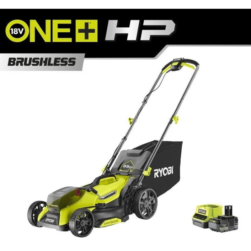 Ryobi Battery lawn mower ONE+ HP RY18LMX33A-150 18V battery 1x5Ah 33cm 30L 25-90mm 9.3kg (5133006287)
