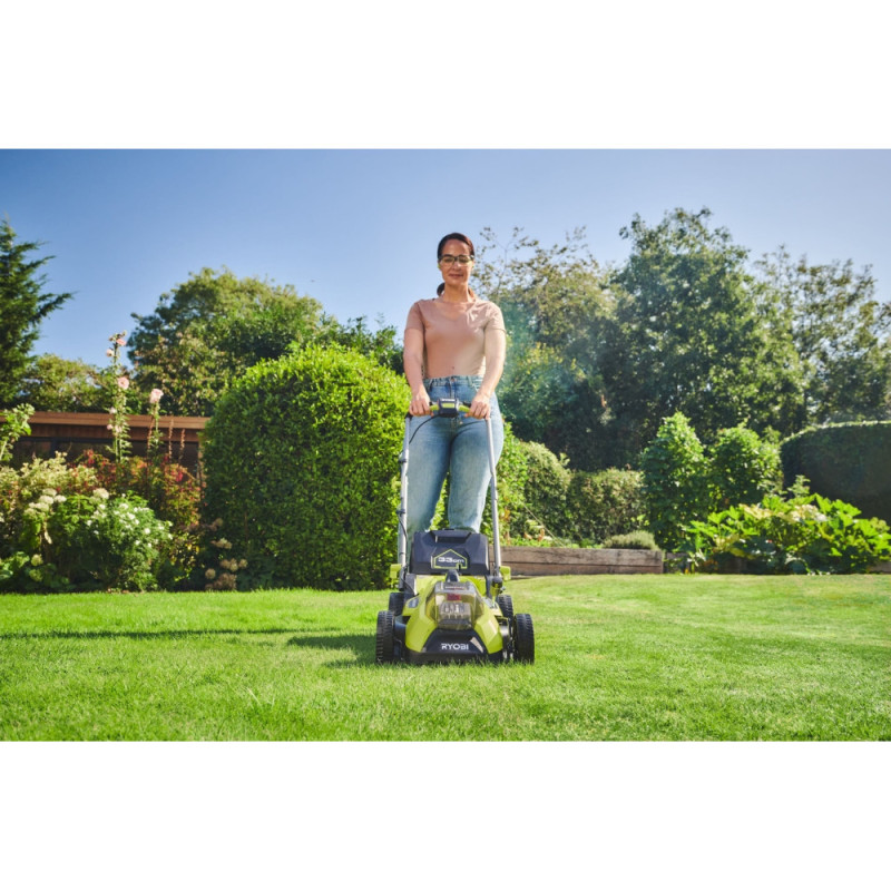 Ryobi Battery lawn mower ONE+ HP RY18LMX33A-150 18V battery 1x5Ah 33cm 30L 25-90mm 9.3kg (5133006287)