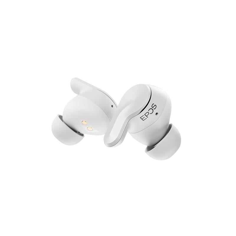 Epos ADAPT E1 TWS Headphones, BT 5.3, ANC, IPX5, SBC, AAC, Microsoft Teams, Zoom, Google Meet, Webex, Mic, Nordic White (1001261)