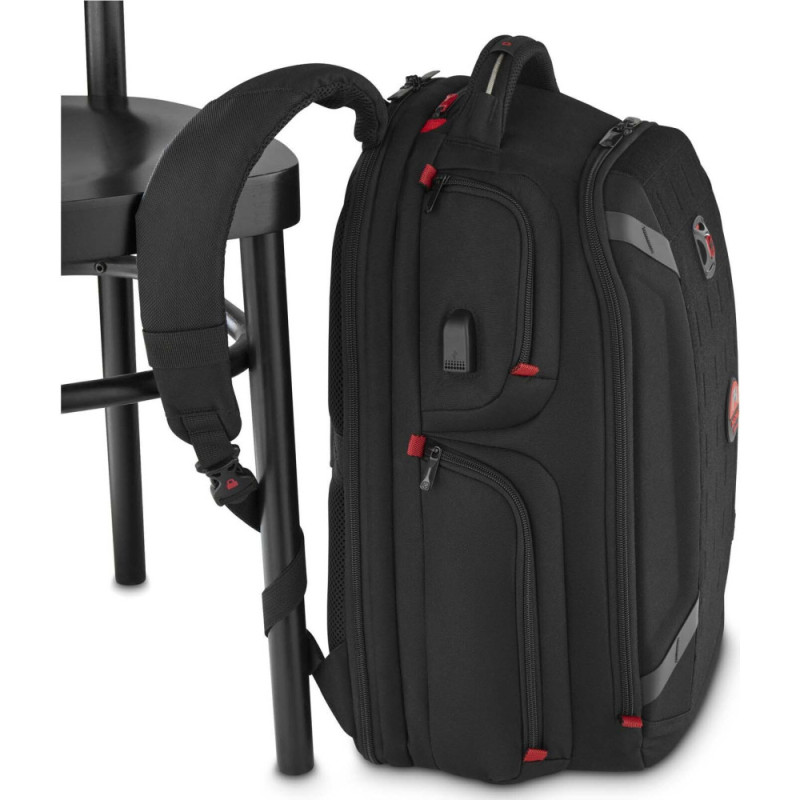 Wenger Рюкзак Tech, PlayerOne 17.3" Gaming, чорний (611650)