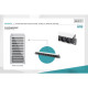 Силовой блок 19" 1U w/PDU 8xC13, 2xC19, 16A, 250V, вилка C20 Digitus (DN-95427)