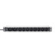 Силовой блок 19" 1U w/PDU 8xC13, 2xC19, 16A, 250V, вилка C20 Digitus (DN-95427)