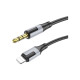 Кабель мультимедийный Lightning to 3.5mm M 1.0m black BOROFONE (6941991108327)