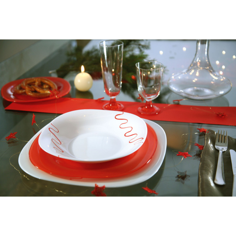 Bormioli Rocco Salad bowl PARMA, 24x24 cm, 1700 ml, opal. glass (498910M91321990)