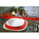 Bormioli Rocco Salad bowl PARMA, 24x24 cm, 1700 ml, opal. glass (498910M91321990)