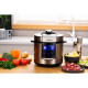 ARDESTO Multicooker-pressure cooker MPC-P226, 900W, bowl-6L, electronic control, recipes book, inox+plastic, silver