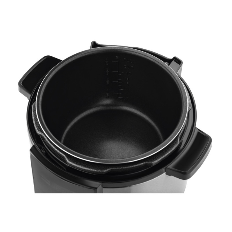 ARDESTO Multicooker-pressure cooker MPC-P226, 900W, bowl-6L, electronic control, recipes book, inox+plastic, silver