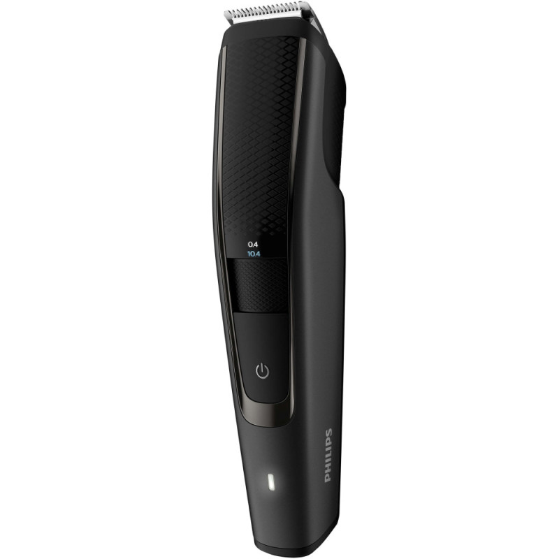 Philips Триммер Beardtrimmer series 5000 для бороды и усов, сеть+акум., насадок-2, чехол, сталь, черный (BT5515/70)