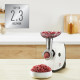 Tefal meat grinder HV4, 1400W, 1.7kg/min, 2 cutting plates, sausages nozzle, plastik, white-black (NE463138)