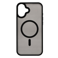 2E Чехол Basic для iPhone 16 Plus, Soft Touch MagSafe Cover, черный (2E-IPH-16PL-OCLS-BK)