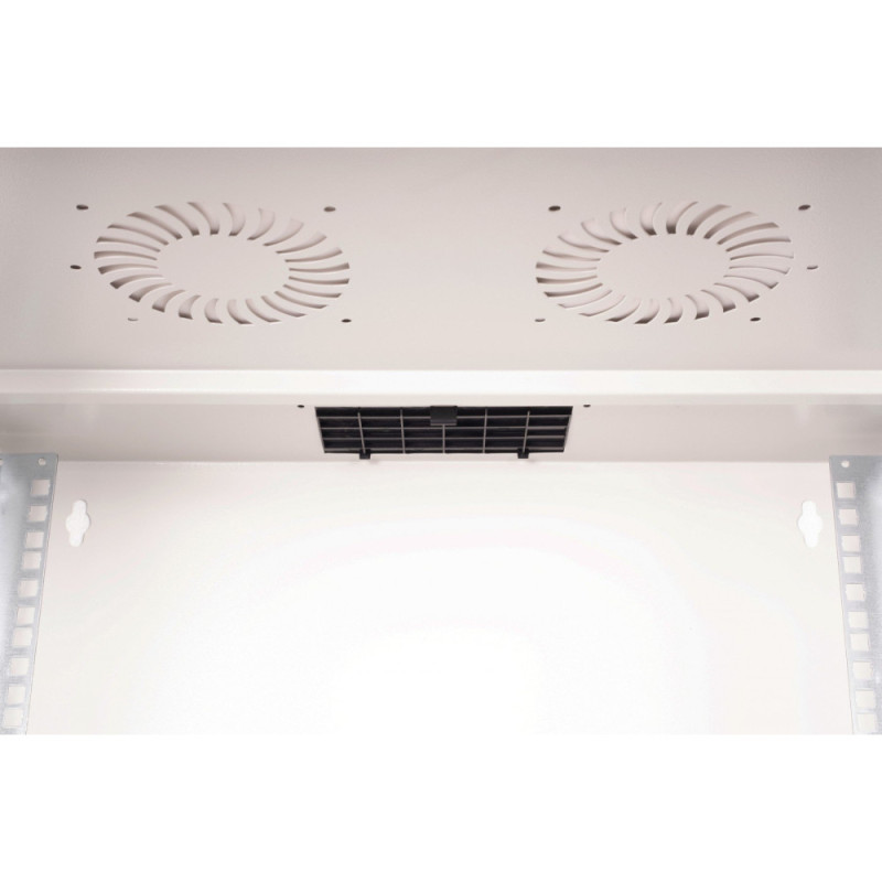 Digitus Шкаф 19", 9U, SOHO PRO, стеклянные двери, 540x400 мм, 60кг максимально, серая (DN-49204)