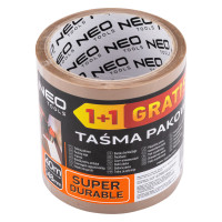 Neo Tools Стрічка пакувальна Neo Tools, 40мх48мм, коричневий набір 2шт (56-055)