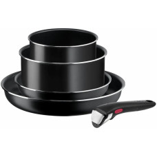 Tefal Ingenio Easy Cook & Clean cookware set, 5 pieces, aluminum, stainless steel, bakelite, black (L1539543)