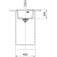Franke Kitchen sink Maris, fragranite, rectang, no drainboard, 410х510х200mm, bowl - 1, over-mounted, MRG 610-72 TL, grey stone (114.0668.862)