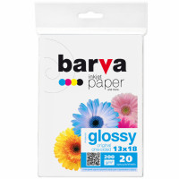 Фотобумага Barva 13x18, 200g/m2, Original Glossy, 20л (IP-C200-270)