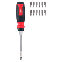 Milwaukee Викрутка Milwaukee, 14 насадок, руків'я двокомпонентне, PH,PZ,TX,HEX,SL (4932480582)